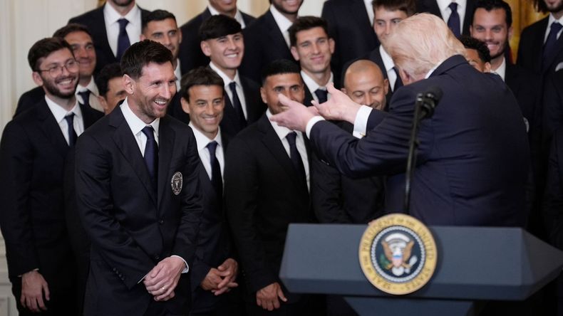 La visita de Messi a Trump causó revuelo en el país.  