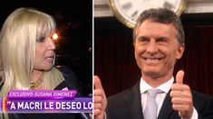 Susana Giménez: Estoy muy contenta con la asunción de Macri, hay mucha esperanza Susana Giménez: Estoy muy contenta con la asunción de Macri, hay mucha esperanza