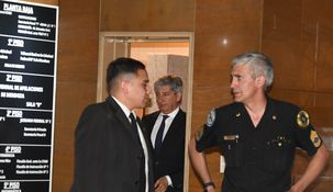El juez Bento en tras la audiencia.