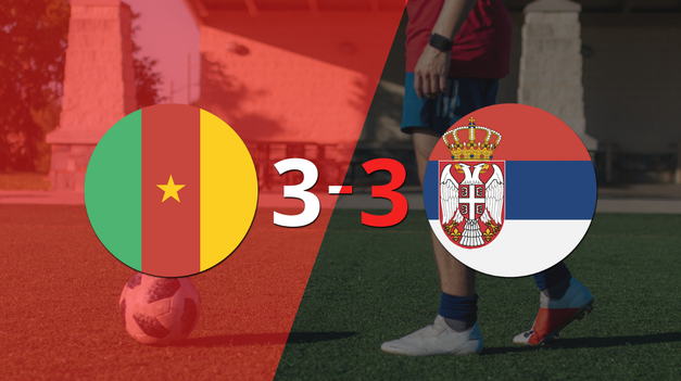 Qatar 2022: En el estadio Al Janoub, Serbia igualó 3-3 con Camerún