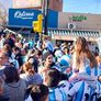 La Plaza San Martín, de Cañuelas, escenario de la tragedia.