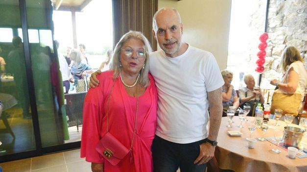 Elisa Carrió y Horacio Rodríguez Larreta.