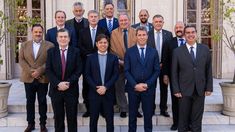 Algunos de las 14 autoridades provinciales que realizaron su presentación ante la Corte Suprema
