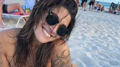 Ivana Nadal lució una microbikini con un particular diseño. Ivana Nadal lució una microbikini con un particular diseño.