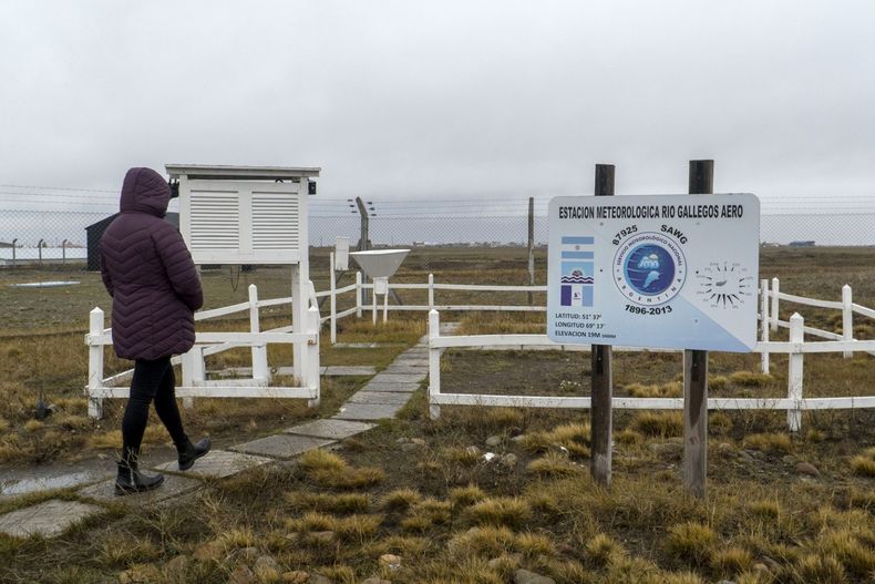 Estación meteorológica ubicada en Río Gallegos. 