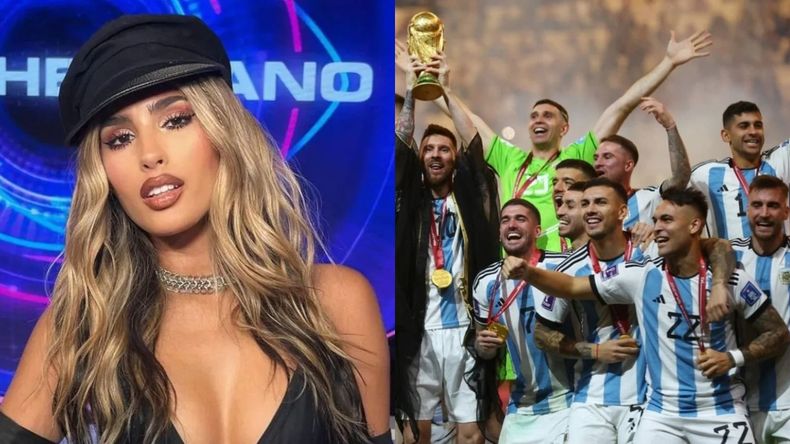 Juli Poggio comenzó un inesperado romance con un campeón del mundo con la Selección argentina: Thiago Almada.