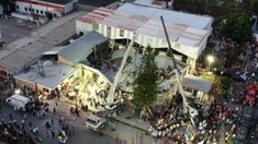 La impactante imagen de la iglesia que sufrió el derrumbe.
