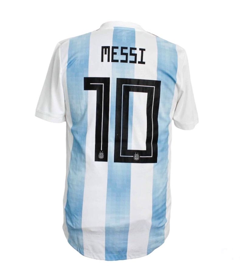 La camiseta que usó Lionel Messi en el Mundial del 2014.