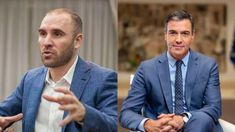 Martín Guzmán y Pedro Sánchez. Martín Guzmán y Pedro Sánchez.