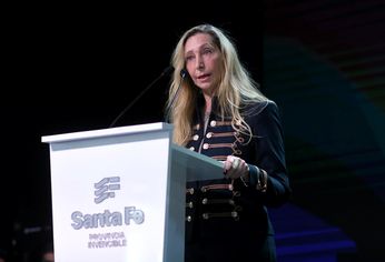 Karina Milei en Rosario, Santa Fe.