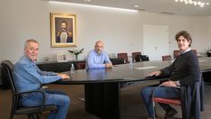 Schiaretti junto a Yacobitti y Lousteau.