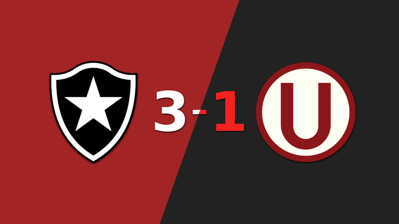 Eduardo marca un doblete en la victoria 3-1 de Botafogo ante Universitario