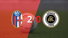 bologna le gano con claridad a spezia por 2 a 0