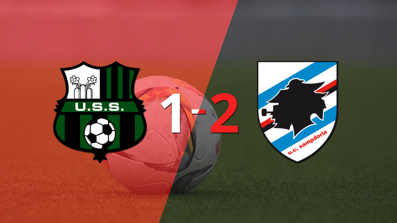 Victoria apretada de Sampdoria por 2-1 sobre Sassuolo