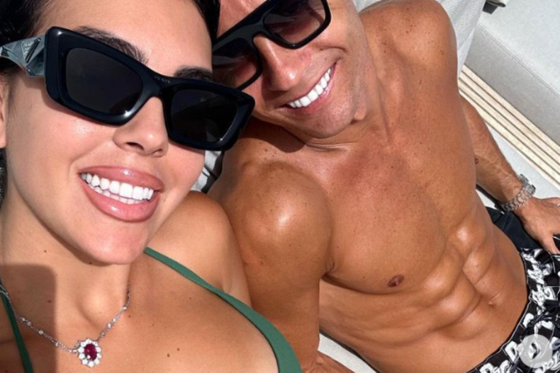 La modelo nacida en Argentina vacaciona en Italia junto a Cristiano y sus 5 hijos.