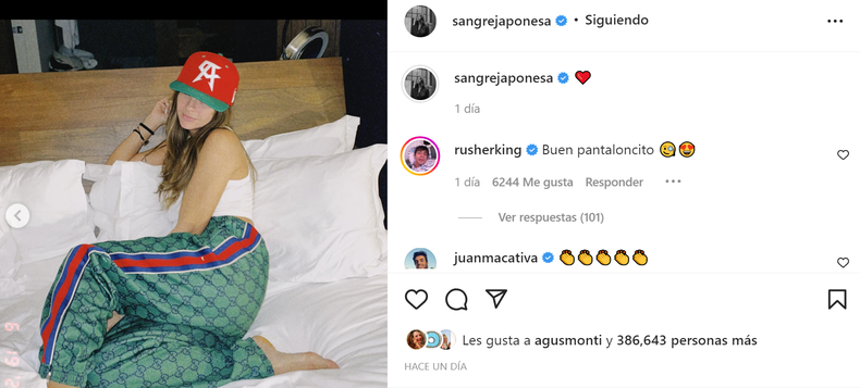 Rusherking comentó la foto como 