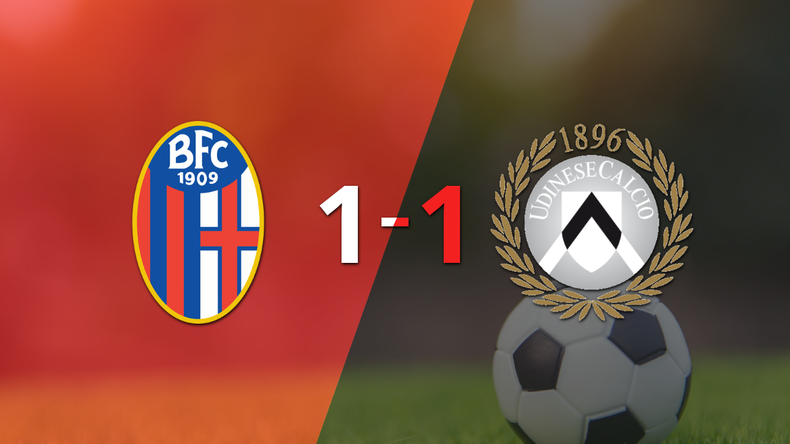 Bologna y Udinese igualaron 1 a 1
