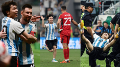 El fan que abrazó a Messi en China fue detenido. El fan que abrazó a Messi en China fue detenido.