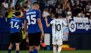 Messi fue la estrella del partido.
