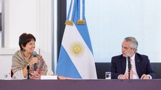 Marcó Del Pont junto a Alberto Fernández.