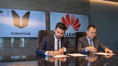 El convenio fue rubricado por Augusto Marini, Presidente y CEO de CaleGroup, y Simón Tsui, CEO de Huawei Latam Region Digital Power.