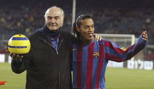 Sean Connery y Ronaldinho Sean Connery y Ronaldinho