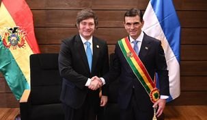 Javier Milei y Rodrigo Paz Pereira, tras la asunción del mandatario boliviano. Javier Milei y Rodrigo Paz Pereira, tras la asunción del mandatario boliviano.