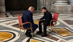 Donald Trump y Volodímir Zelenski se encontraron en el Vaticano durante el velatorio del papa Francisco. 