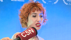 La artista apuntó contra las medidas del Gobierno que desfinanciaron áreas de la cultura de Argentina. La artista apuntó contra las medidas del Gobierno que desfinanciaron áreas de la cultura de Argentina.