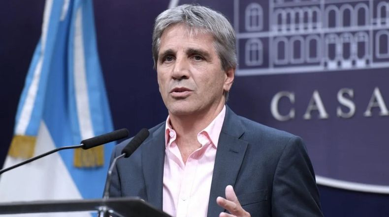 El ministro de Economía, Luis Caputo.