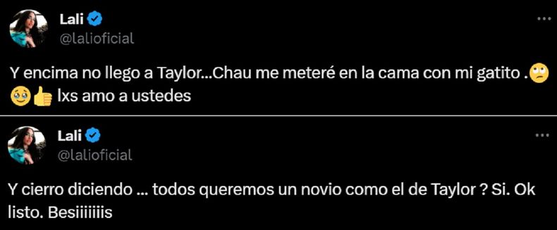 Las sorpresivas publicaciones de Lali Esp&oacute;sito.