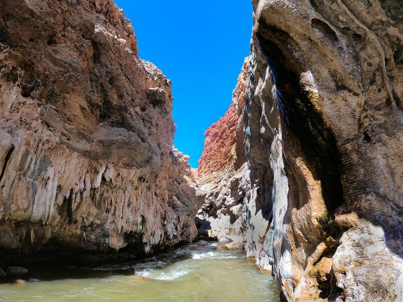 Una formación geológica en Salta
