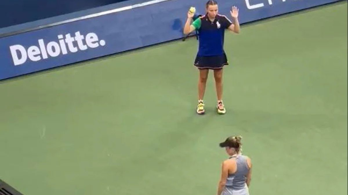 The crowd booed a tennis player for snubbing a ball girl at the US Open