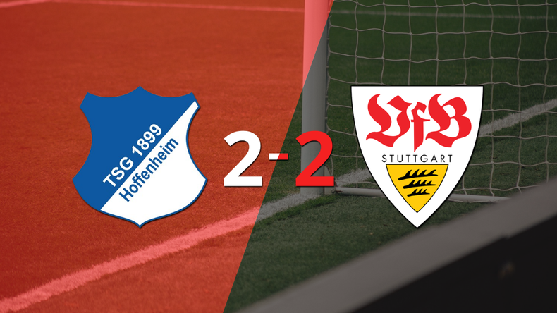 Con doblete de Andrej Kramaric, Hoffenheim empató con Stuttgart 2-2