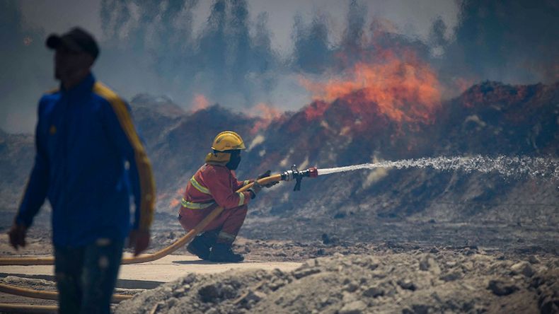 Continúa la alerta por Zonda y se trabaja intensamente para mitigar sus efectos en varios puntos de la provincia