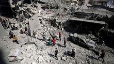 Una de las imágenes de las ruinas de la Franja de Gaza. Una de las imágenes de las ruinas de la Franja de Gaza.