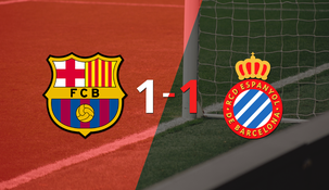 Barcelona y Espanyol igualan 1-1 el derbi catalán disputado en el estadio Camp Nou