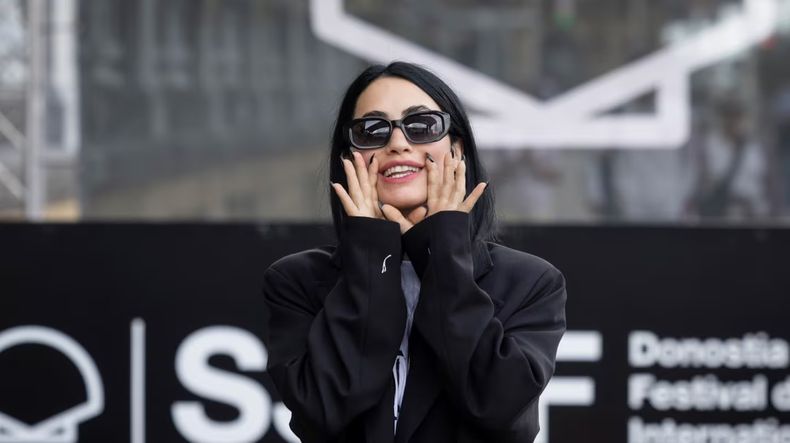La cantante argentina en su llegada al Festival de Cine de San Sebastián.