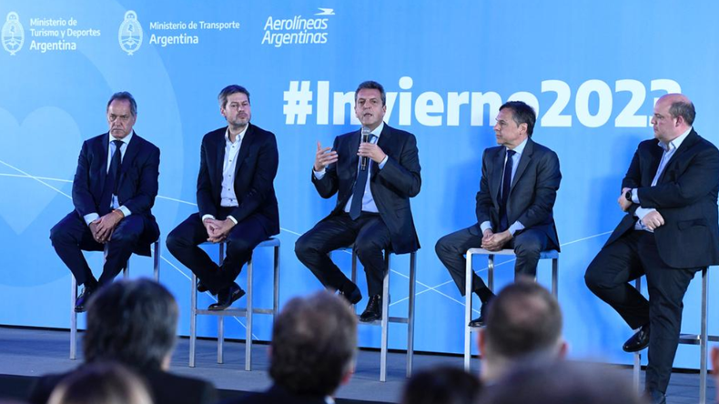 Se inauguró la temporada de invierno de Aerolíneas Argentinas y Trenes Argentinos