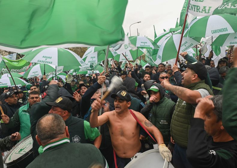 La zona de la avenida 9 de Julio se encuentra interrumpida.