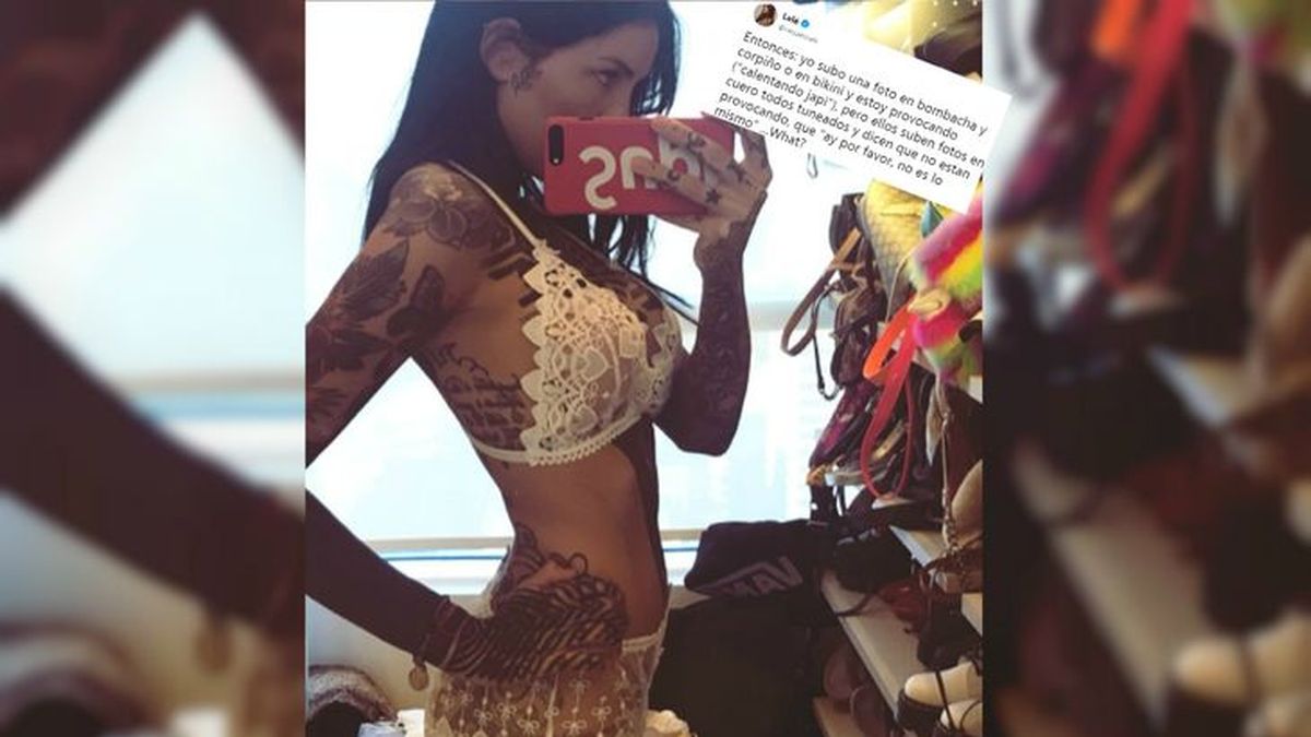 El descargo de Cande Tinelli tras los comentarios machistas por sus fotos en  lencería