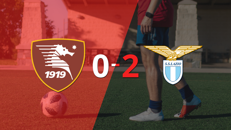Con dos goles de Ciro Immobile, Lazio venció a Salernitana
