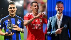 Lautaro (Inter), Di María (Benfica) y Demichelis (Monterrey). Lautaro (Inter), Di María (Benfica) y Demichelis (Monterrey).