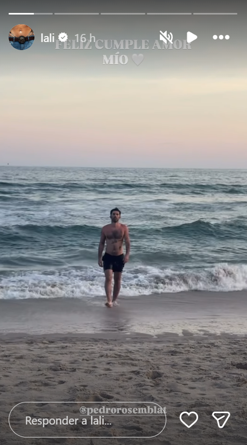 La felicitación de Lali Espósito a Pedro Rosemblat por su cumpleaños N°36.