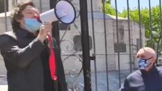 Milei y Espert en el acto del 9 de octubre de 2020 en Lomas de Zamora. Milei y Espert en el acto del 9 de octubre de 2020 en Lomas de Zamora.