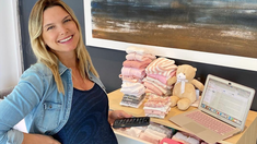 Tierna foto de Sofía Zámolo junto a su beba California Tierna foto de Sofía Zámolo junto a su beba California