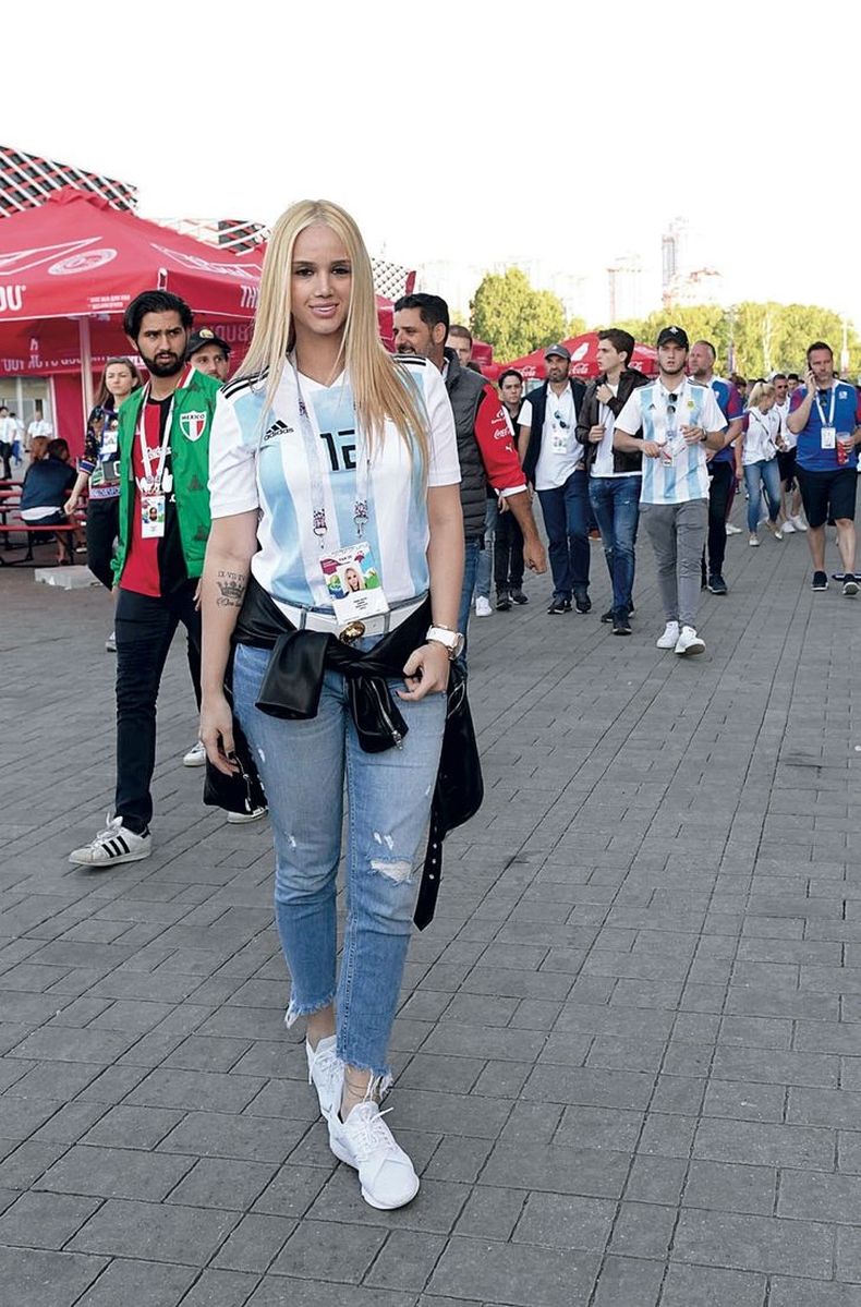 Una colombiana hincha por la Argentina las fotos de Daniela