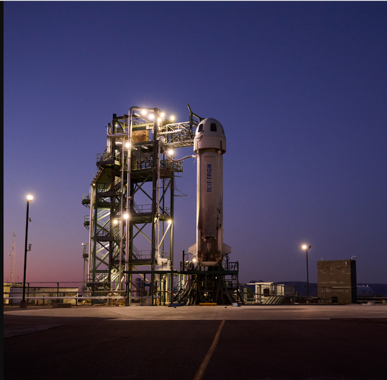 photoUn cohete de la empresa Blue Origin de Jeff Bezos se estrelló luego del despegue