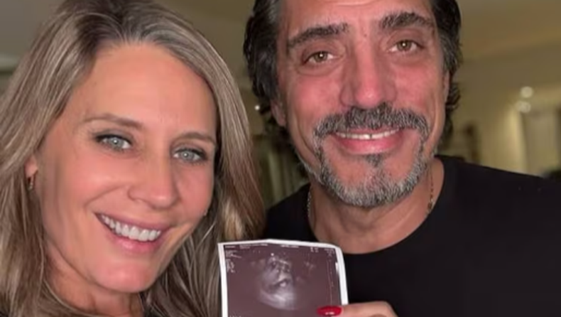 La modelo contó la reacción de su pareja por la llegada de su primer hijo juntos.