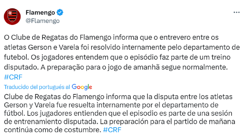 Luego de las trompadas, alivio copero para Sampaoli y Flamengo - Golazo24